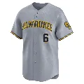 Youth Milwaukee Brewers ＃6 Lorenzo Cain Gray Limited Away Jersey