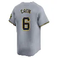 Youth Milwaukee Brewers ＃6 Lorenzo Cain Gray Limited Away Jersey