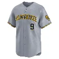 Youth Milwaukee Brewers ＃9 Jake Bauers Gray Limited Away Jersey