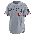 Youth Minnesota Twins ＃17 Bailey Ober Gray Limited Road Jersey