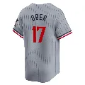 Youth Minnesota Twins ＃17 Bailey Ober Gray Limited Road Jersey