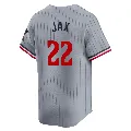 Youth Minnesota Twins ＃22 Griffin Jax Gray Limited Road Jersey