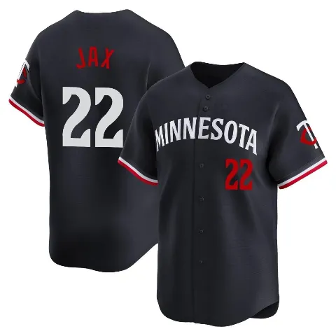 Youth Minnesota Twins ＃22 Griffin Jax Navy Limited Alternate Jersey