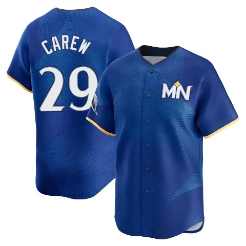 Youth Minnesota Twins ＃29 Rod Carew Royal Limited 2024 City Connect Jersey