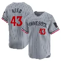 Youth Minnesota Twins ＃43 Addison Reed Gray Limited Road Jersey