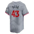 Youth Minnesota Twins ＃43 Addison Reed Gray Limited Road Jersey