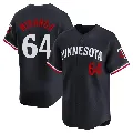 Youth Minnesota Twins ＃64 Jose Miranda Navy Limited Alternate Jersey