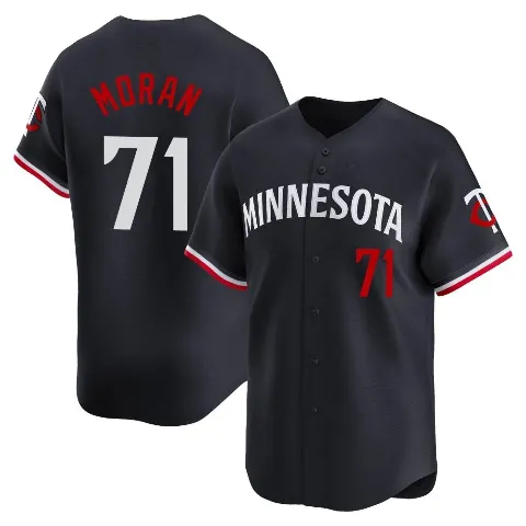 Youth Minnesota Twins ＃71 Jovani Moran Navy Limited Alternate Jersey
