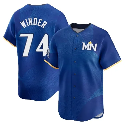 Youth Minnesota Twins ＃74 Josh Winder Royal Limited 2024 City Connect Jersey