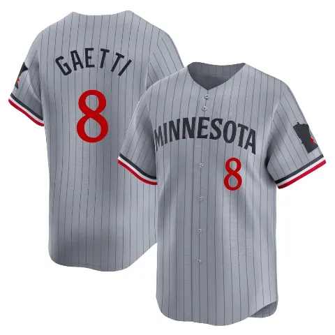 Youth Minnesota Twins ＃8 Gary Gaetti Gray Limited Road Jersey