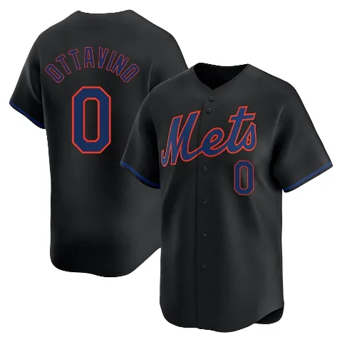 Youth New York Mets ＃0 Adam Ottavino Black Limited Alternate Jersey