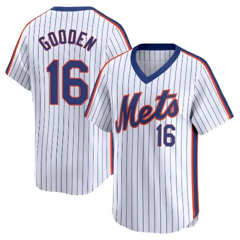 Youth New York Mets ＃16 Dwight Gooden White Limited Cooperstown Collection Jersey
