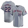 Youth New York Mets ＃22 Alejandro Carrillo Gray Limited Away Jersey