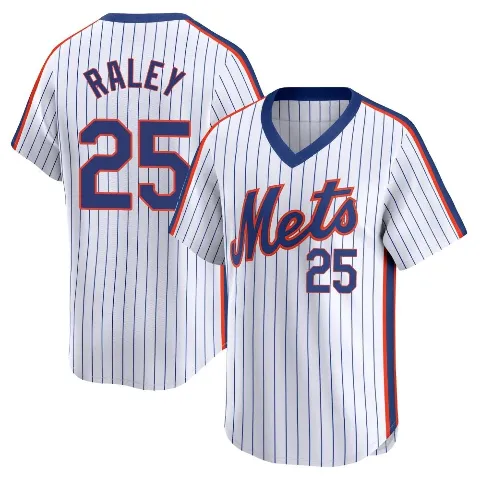 Youth New York Mets ＃25 Brooks Raley White Limited Cooperstown Collection Jersey