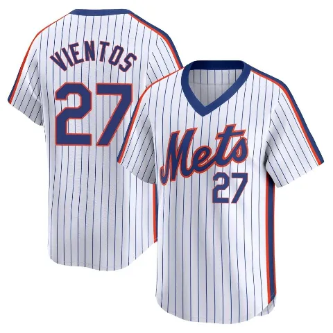 Youth New York Mets ＃27 Mark Vientos White Limited Cooperstown Collection Jersey
