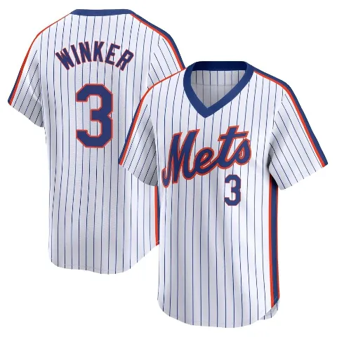 Youth New York Mets ＃3 Jesse Winker White Limited Cooperstown Collection Jersey