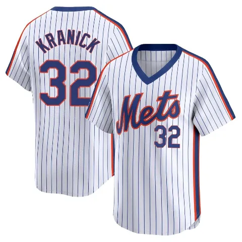 Youth New York Mets ＃32 Max Kranick White Limited Cooperstown Collection Jersey