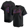 Youth New York Mets ＃4 Francisco Alvarez Black Limited Alternate Jersey