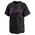 Youth New York Mets ＃4 Francisco Alvarez Black Limited Alternate Jersey