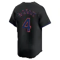 Youth New York Mets ＃4 Francisco Alvarez Black Limited Alternate Jersey