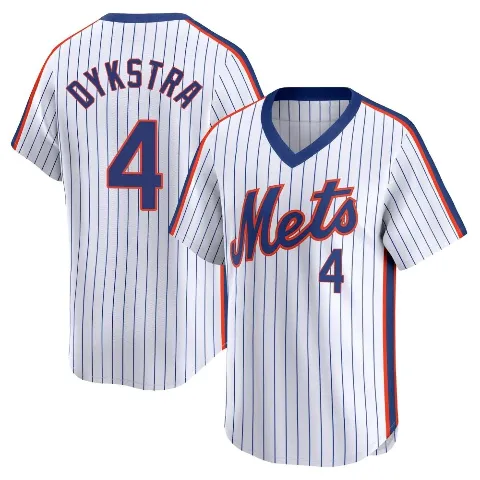 Youth New York Mets ＃4 Lenny Dykstra White Limited Cooperstown Collection Jersey