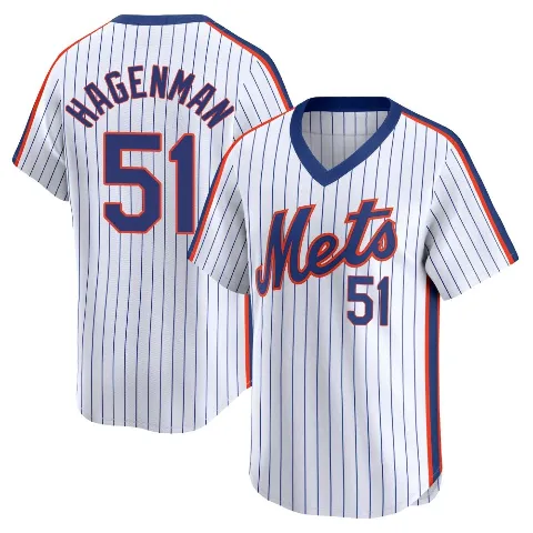 Youth New York Mets ＃51 Justin Hagenman White Limited Cooperstown Collection Jersey