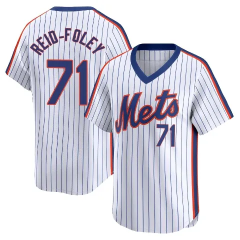 Youth New York Mets ＃71 Sean Reid-Foley White Limited Cooperstown Collection Jersey