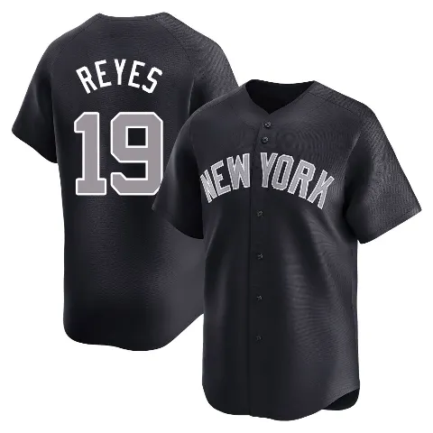 Youth New York Yankees ＃19 Pablo Reyes Navy Limited Alternate Jersey