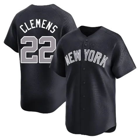 Youth New York Yankees ＃22 Roger Clemens Navy Limited Alternate Jersey