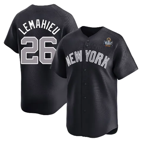 Youth New York Yankees ＃26 DJ LeMahieu Navy Limited Alternate 2024 World Series Jersey