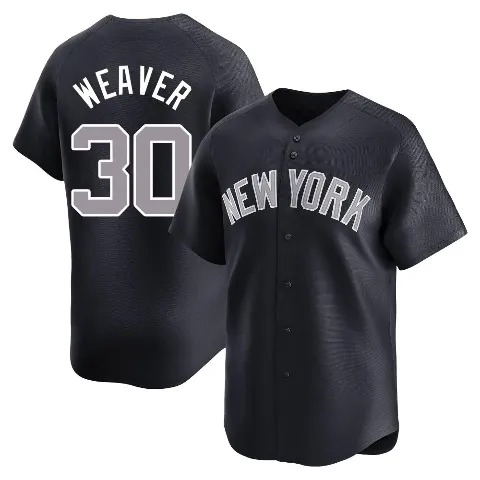 Youth New York Yankees ＃30 Luke Weaver Navy Limited Alternate Jersey