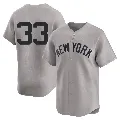Youth New York Yankees ＃33 David Wells Gray Limited Away 2nd Jersey