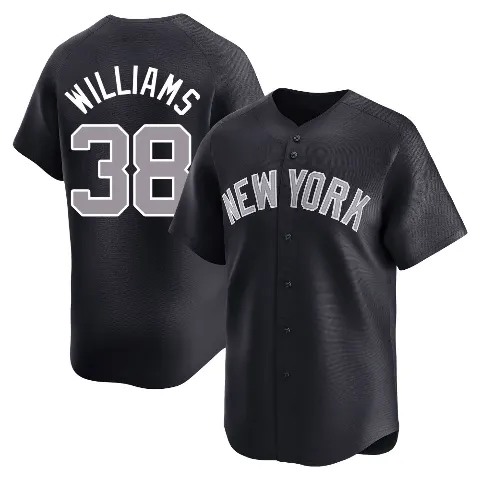 Youth New York Yankees ＃38 Devin Williams Navy Limited Alternate Jersey