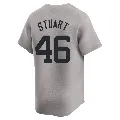 Youth New York Yankees ＃46 Baron Stuart Gray Limited Away 2024 World Series Jersey
