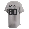 Youth New York Yankees ＃80 Everson Pereira Gray Limited Away Jersey