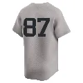 Youth New York Yankees ＃87 Christopher Veach Gray Limited Away 2nd Jersey