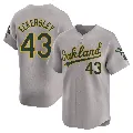 Youth Oakland Athletics ＃43 Dennis Eckersley Gray Limited Away Jersey