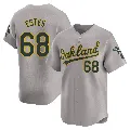 Youth Oakland Athletics ＃68 Joey Estes Gray Limited Away Jersey