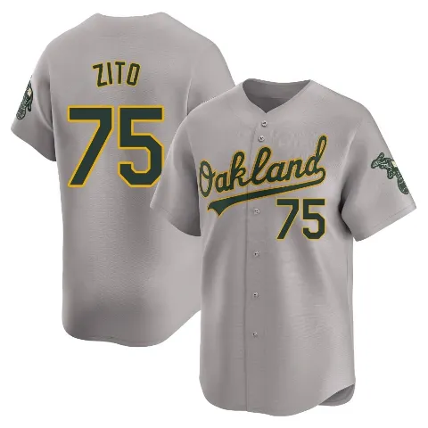Youth Oakland Athletics ＃75 Barry Zito Gray Limited Away Jersey