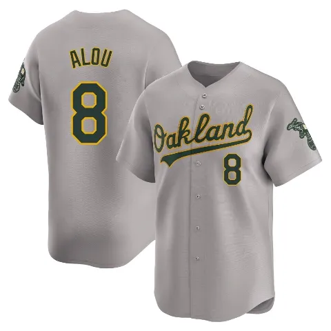 Youth Oakland Athletics ＃8 Felipe Alou Gray Limited Away Jersey