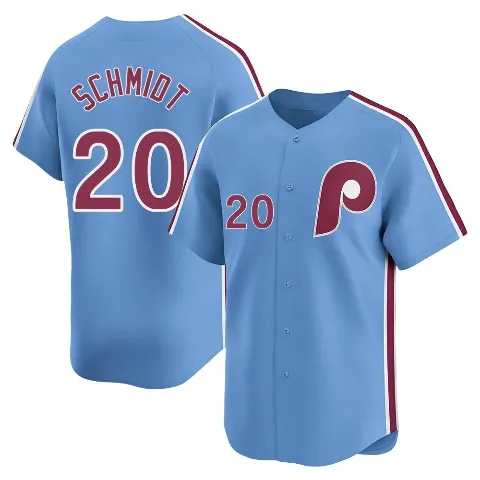 Youth Philadelphia Phillies ＃20 Mike Schmidt Light Blue Limited Alternate Jersey