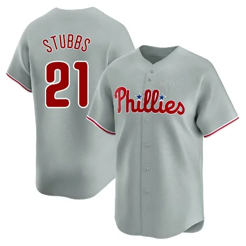 Youth Philadelphia Phillies ＃21 Garrett Stubbs Gray Limited Away Jersey