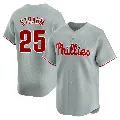 Youth Philadelphia Phillies ＃25 Matt Strahm Gray Limited Away Jersey