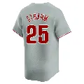 Youth Philadelphia Phillies ＃25 Matt Strahm Gray Limited Away Jersey