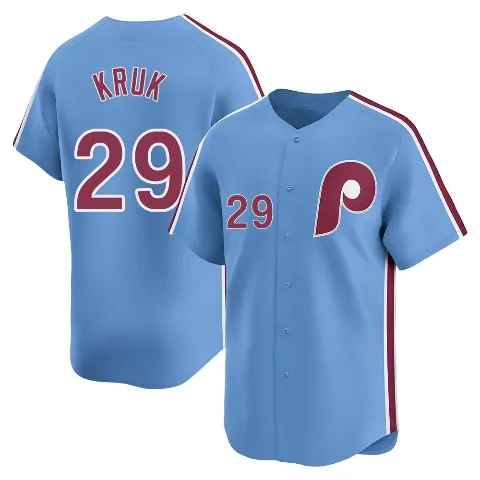 Youth Philadelphia Phillies ＃29 John Kruk Light Blue Limited Alternate Jersey