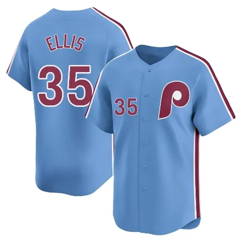 Youth Philadelphia Phillies ＃35 Drew Ellis Light Blue Limited Alternate Jersey