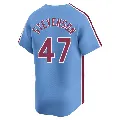 Youth Philadelphia Phillies ＃47 Cal Stevenson Light Blue Limited Alternate Jersey
