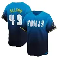 Youth Philadelphia Phillies ＃49 Kolby Allard Blue Limited 2024 City Connect Jersey