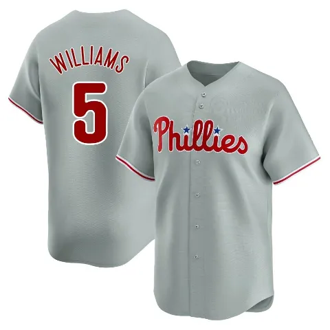 Youth Philadelphia Phillies ＃5 Nick Williams Gray Limited Away Jersey