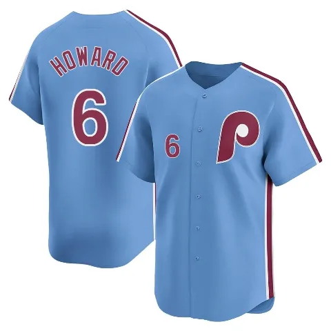 Youth Philadelphia Phillies ＃6 Ryan Howard Light Blue Limited Alternate Jersey